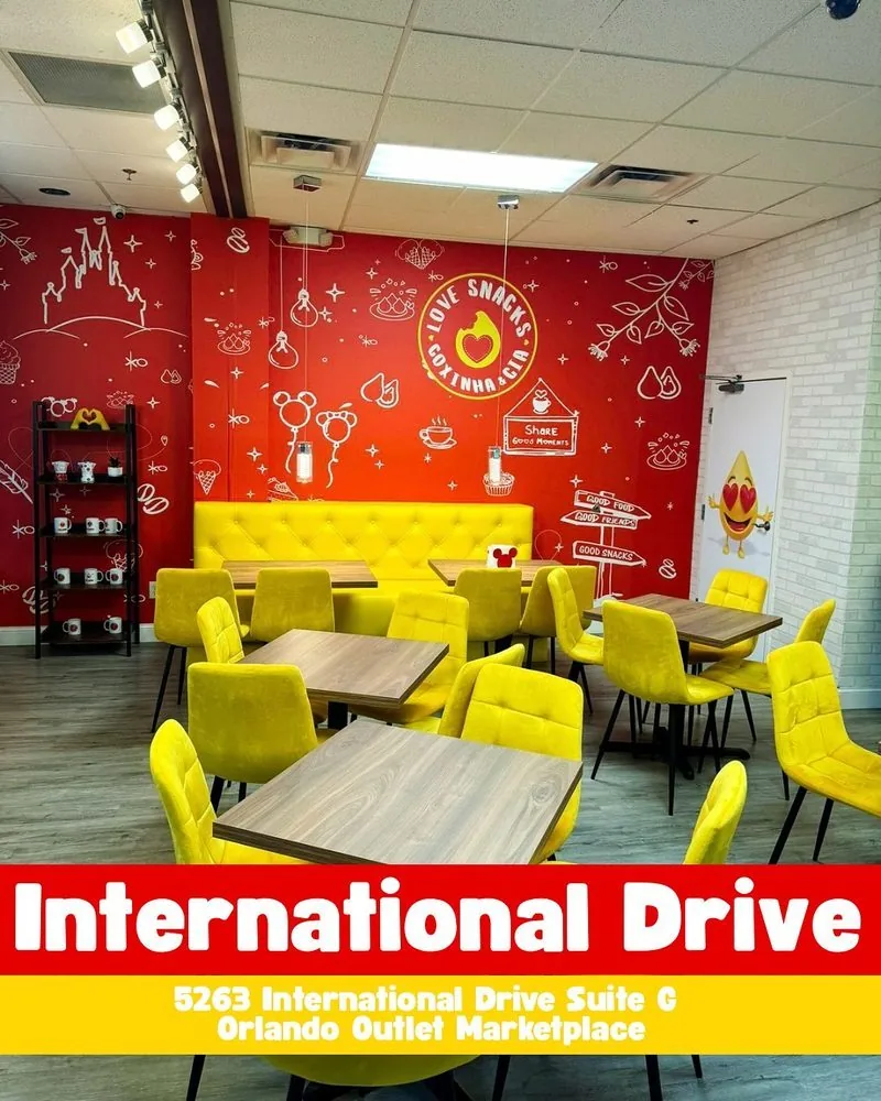Love Snacks coxinha shop on International Drive Orlando