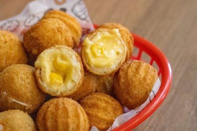 Cheese and Corn Ball - Brazilian snack at Love Snacks Orlando